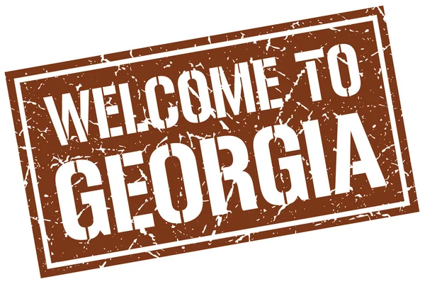 Welcome to Georgia stamp — Stock Vector