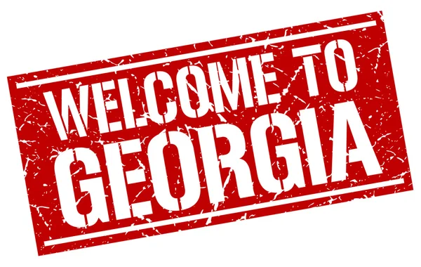 Welcome to Georgia stamp — Stock Vector