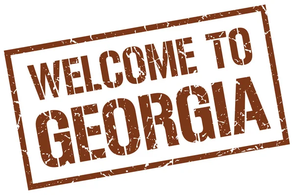 Bienvenue au timbre Géorgie — Image vectorielle