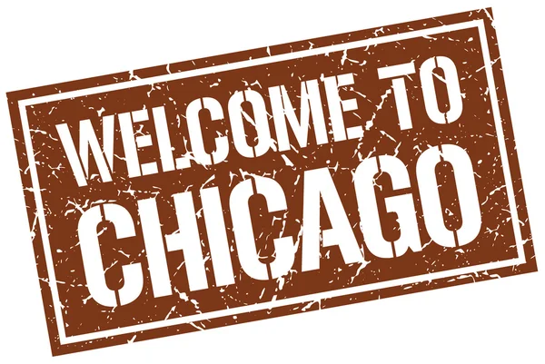 Bienvenido al sello de Chicago — Archivo Imágenes Vectoriales