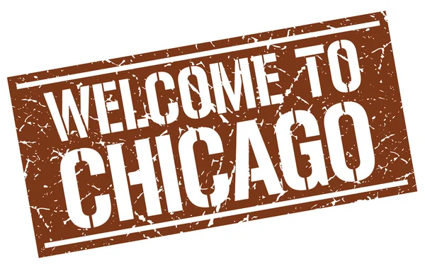 Bienvenido al sello de Chicago — Archivo Imágenes Vectoriales
