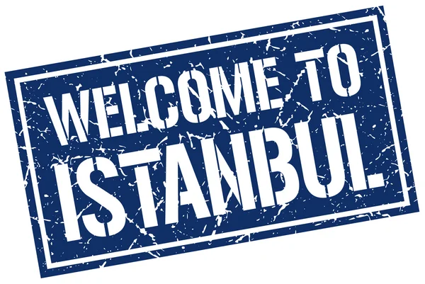 Welcome to Istanbul stamp — Stock Vector