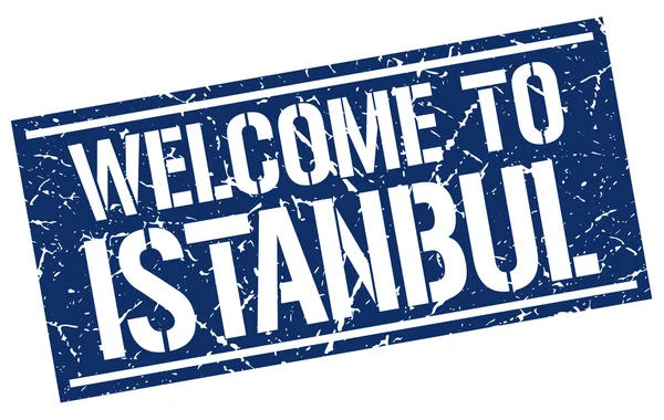 イスタンブール スタンプへようこそ — ストックベクタ