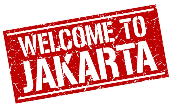 Ласкаво просимо до Джакарти штамп — стоковий вектор