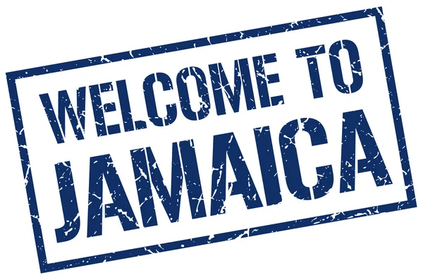 Welkom bij Jamaica stempel — Stockvector