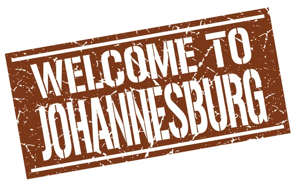 Welcome to Johannesburg stamp — Stock Vector