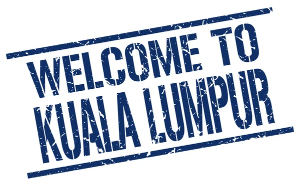 Welkom bij Kuala Lumpur stempel — Stockvector