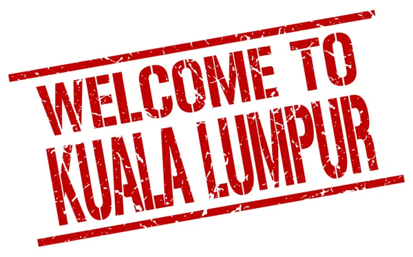 Witamy w Kuala Lumpur stempel — Wektor stockowy