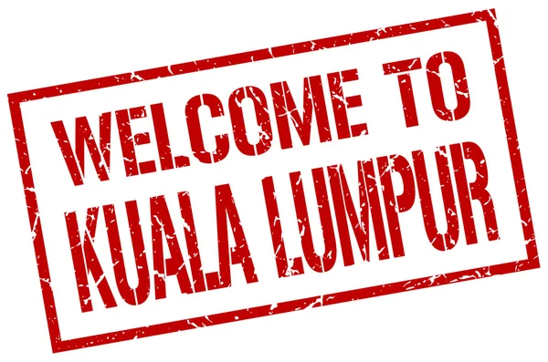 Welkom bij Kuala Lumpur stempel — Stockvector