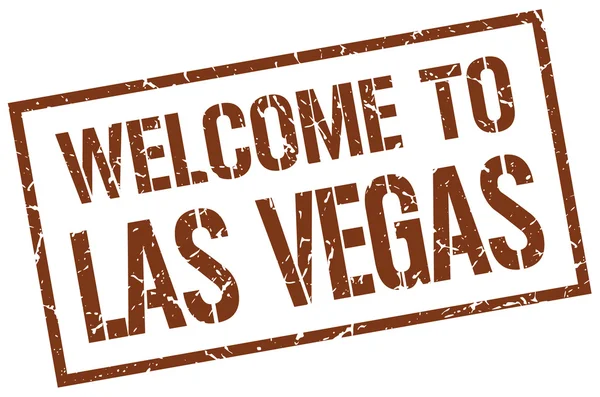 Benvenuto a Las Vegas timbro — Vettoriale Stock