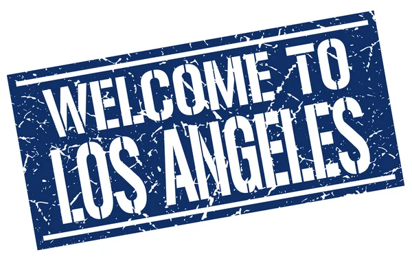 Benvenuto a Los Angeles timbro — Vettoriale Stock