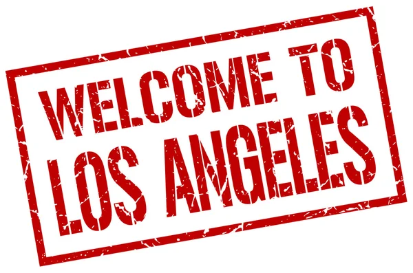 Benvenuto a Los Angeles timbro — Vettoriale Stock
