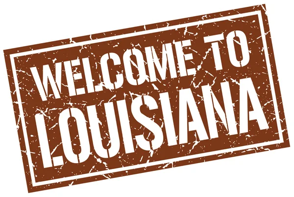 Bienvenido al sello Louisiana — Vector de stock