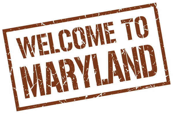 Bienvenue au timbre Maryland — Image vectorielle
