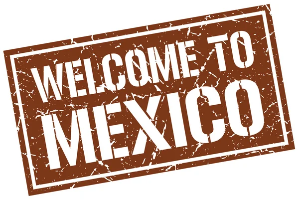 メキシコ スタンプへようこそ — ストックベクタ