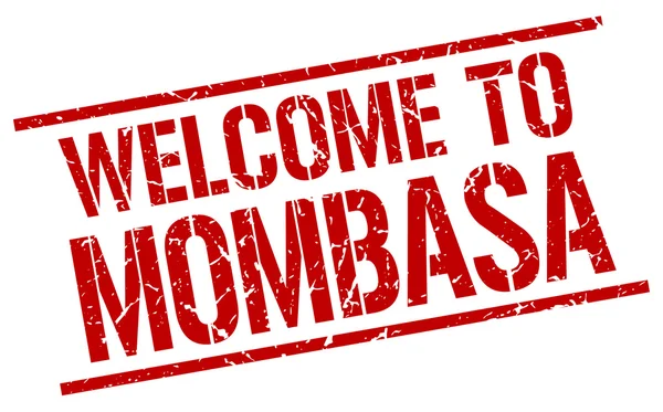 Welkom bij Mombasa stempel — Stockvector