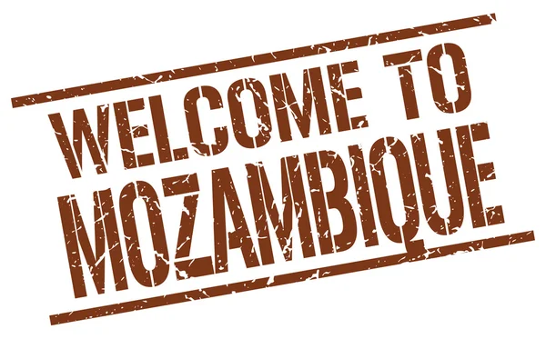 欢迎来到莫桑比克邮票 — 图库矢量图片