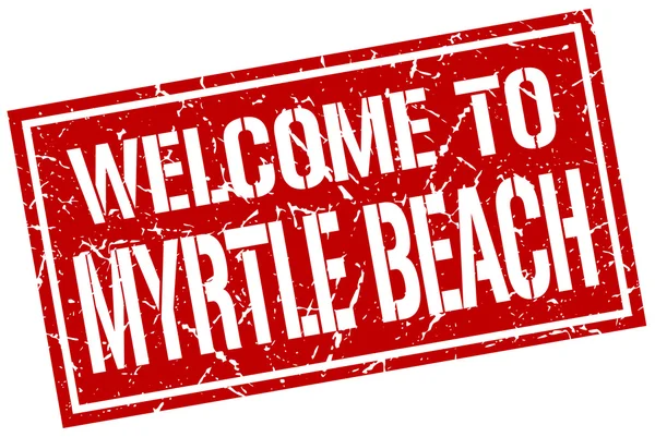 Welkom bij Myrtle Beach stempel — Stockvector
