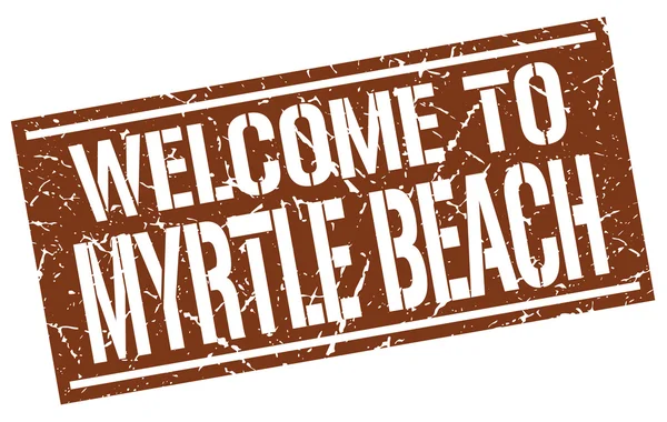 Welkom bij Myrtle Beach stempel — Stockvector