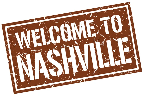 Nashville damga hoş geldiniz — Stok Vektör
