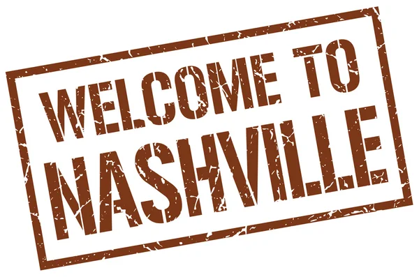 Välkommen till Nashville stämpel — Stock vektor