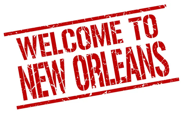 Bienvenue au timbre de la Nouvelle-Orléans — Image vectorielle