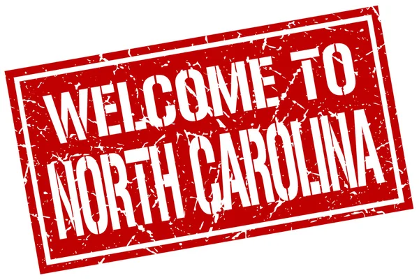 Bienvenido al sello de Carolina del Norte — Vector de stock