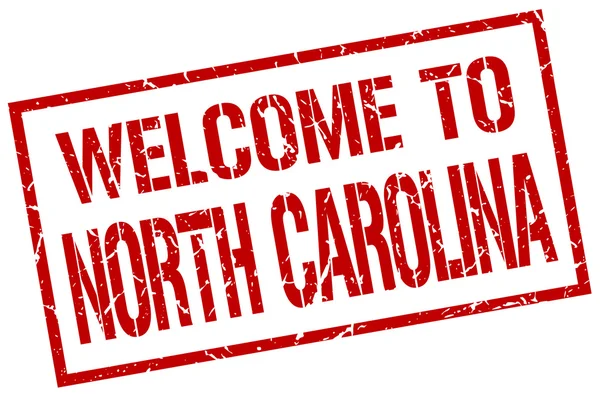 Bem-vindo ao selo da Carolina do Norte — Vetor de Stock