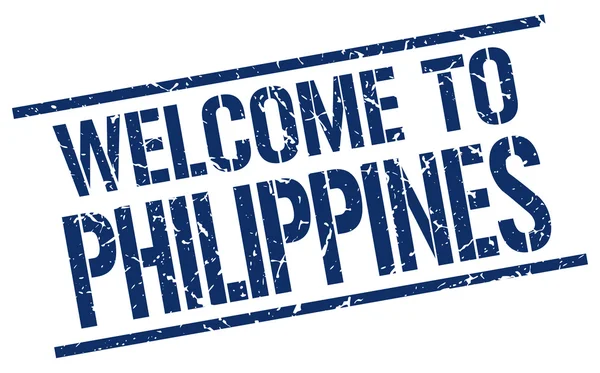 Bienvenue au Timbre Philippines — Image vectorielle