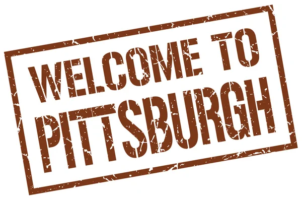 Üdvözöljük Pittsburgh bélyegző — Stock Vector