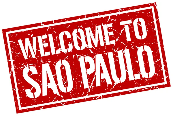 Benvenuto al francobollo di San Paolo — Vettoriale Stock