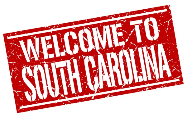 Willkommen bei South Carolina Stempel — Stockvektor