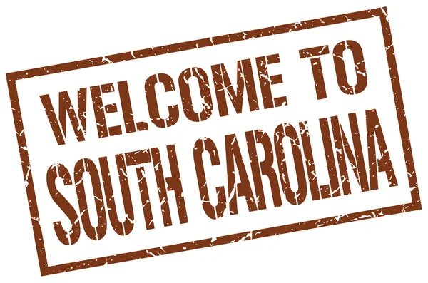 Bienvenido al sello de Carolina del Sur — Vector de stock