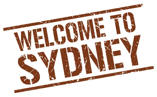 Bienvenido a Sydney Stamp — Archivo Imágenes Vectoriales