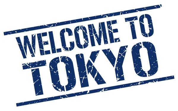 Välkommen till Tokyo stämpel — Stock vektor