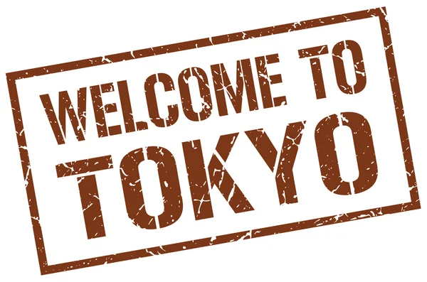 Welcome to Tokyo stamp — Stock Vector