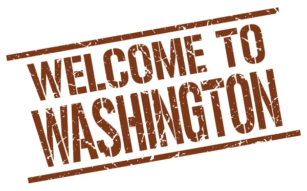 Welcome to Washington stamp — Stock Vector
