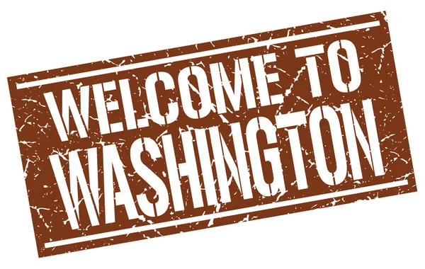 Welcome to Washington stamp — Stock Vector