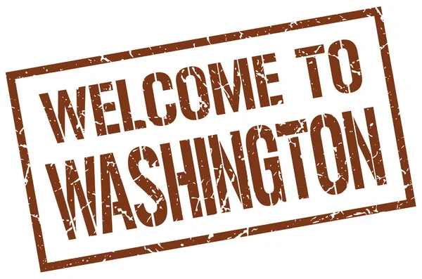 Welcome to Washington stamp — Stock Vector