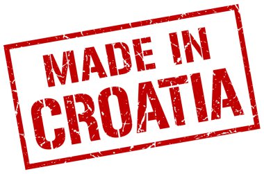 made in Croatia stamp clipart