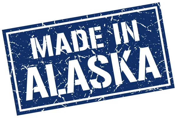 Fabriqué en Alaska timbre — Image vectorielle