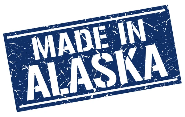 Fabriqué en Alaska timbre — Image vectorielle