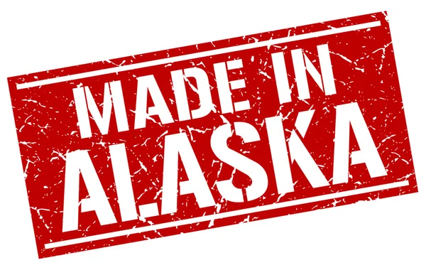 Hergestellt in alaska Marke — Stockvektor