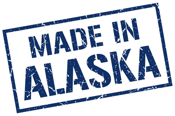 Fabriqué en Alaska timbre — Image vectorielle