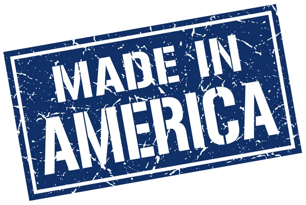 Fabriqué en timbre d'Amérique — Image vectorielle