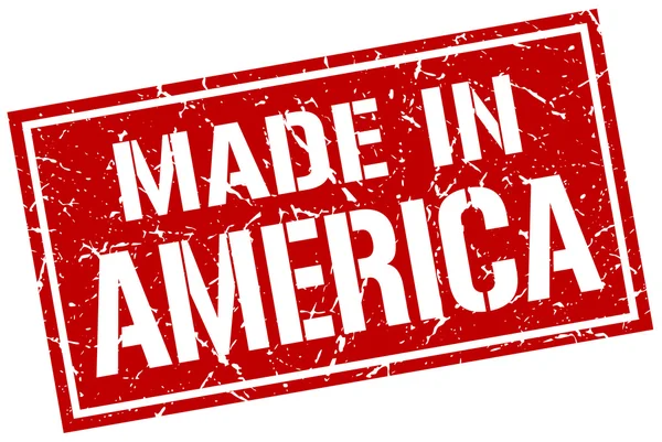 Made in america francobollo — Vettoriale Stock