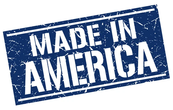 Fabriqué en timbre d'Amérique — Image vectorielle