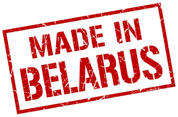 Feito em selo belarus — Vetor de Stock