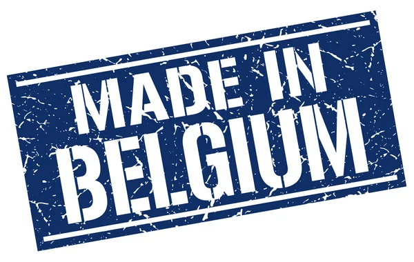 Fabricado en sello belgium — Vector de stock