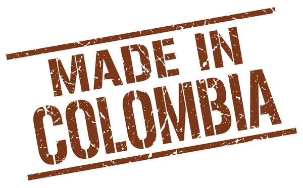 Fabricado en sello de Colombia — Archivo Imágenes Vectoriales